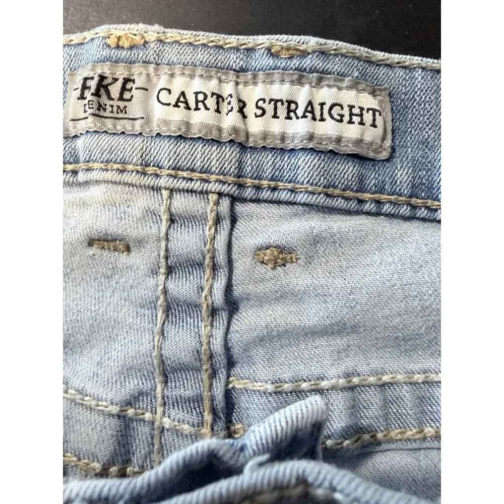 BKE Jeans‎ Mens 36R Light Blue Carter Straight Stretch  Y2K